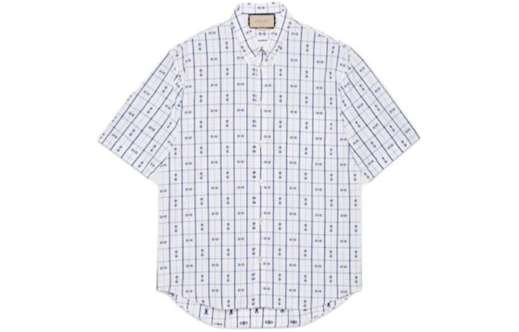 Gucci FW24 Multicolor Long Sleeve Contrast Collar Shirt メンズ 770424-ZAOQR-9071