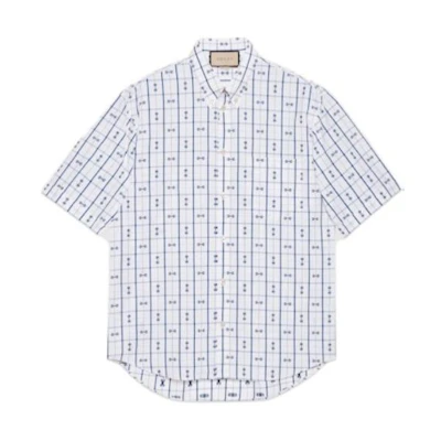 Gucci FW24 Multicolor Long Sleeve Contrast Collar Shirt メンズ 770424-ZAOQR-9071