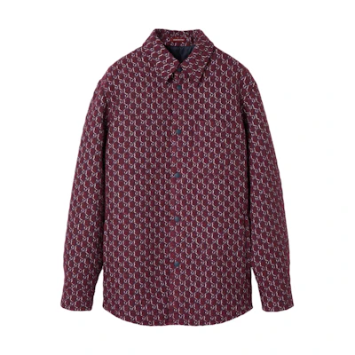 Gucci FW24 Red Logo Print Long Sleeve Shirt 787904-ZAQ5N-6419