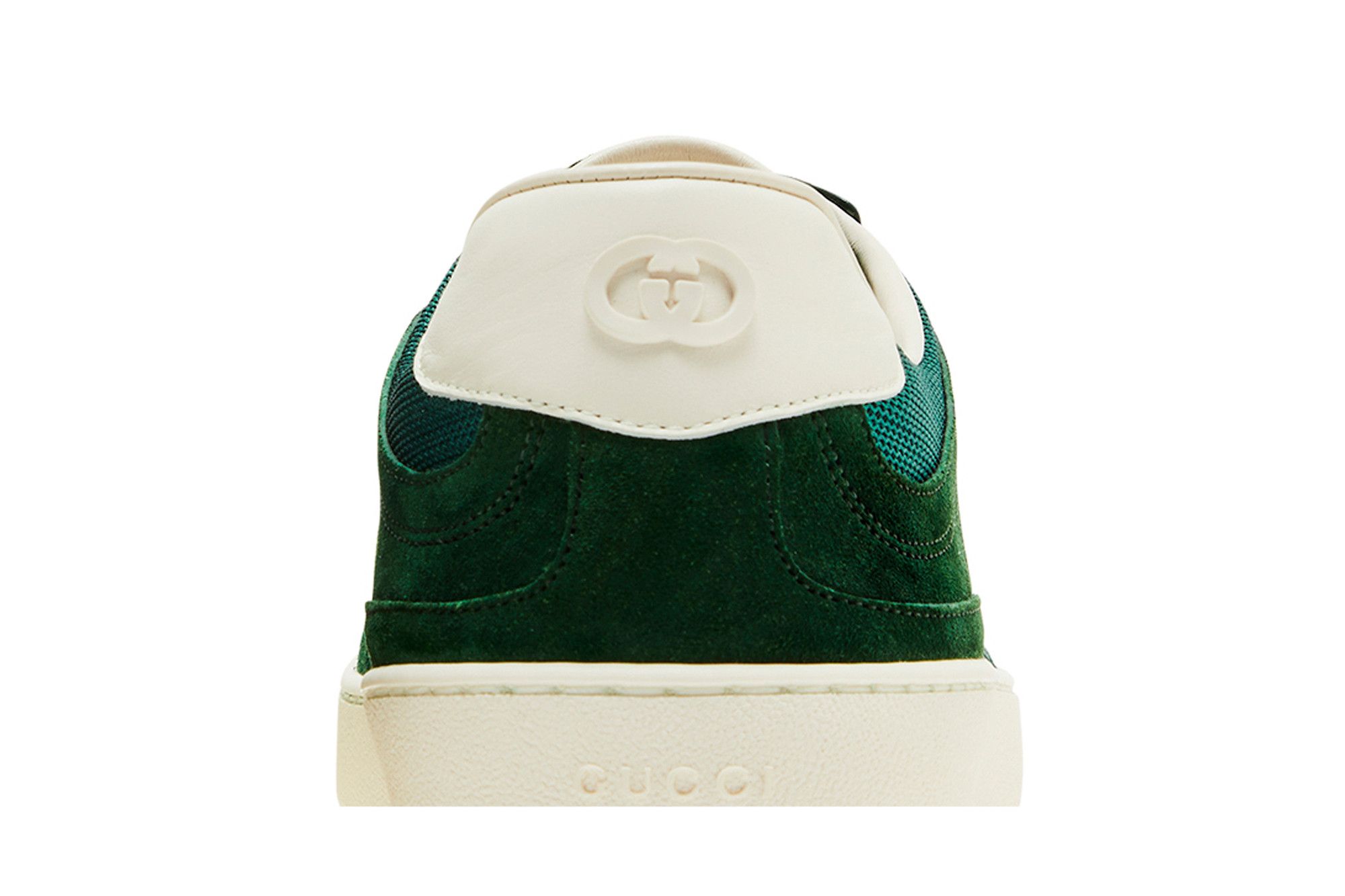 Sizing GUCCI古馳 絨面革 繫帶平底圓頭 板鞋 男款 綠色