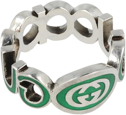 GUCCI G Hollow 925 Silver Ring Unisex Couple Design. 753640-J8410-8414 Buy GUCCI G Hollow 925 Silver Ring Unisex Couple Design. 753640-J8410-8414