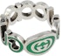 Buy GUCCI G Hollow 925 Silver Ring Unisex Couple Design. 753640-J8410-8414