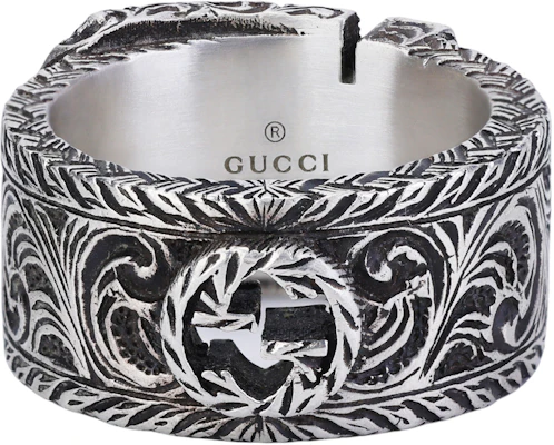GUCCI ガーデン ユニセックス 925シルバーリング カップル用 ヴィンテージ風 600138-J8400-0811 Buy GUCCI ガーデン ユニセックス 925シルバーリング カップル用 ヴィンテージ風 600138-J8400-0811
