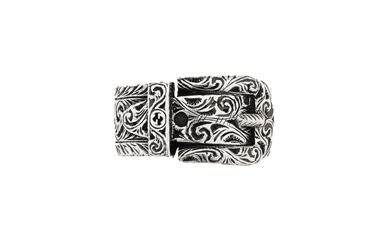 GUCCI Garden Distressed Effect 925 Silver Ring Unisex Couples Edition 600138-J8400-0811 圖 2