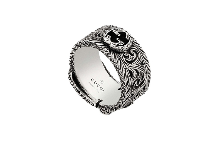 GUCCI Garden Distressed Effect 925 Silver Ring Unisex Couples Edition 600138-J8400-0811 圖 3