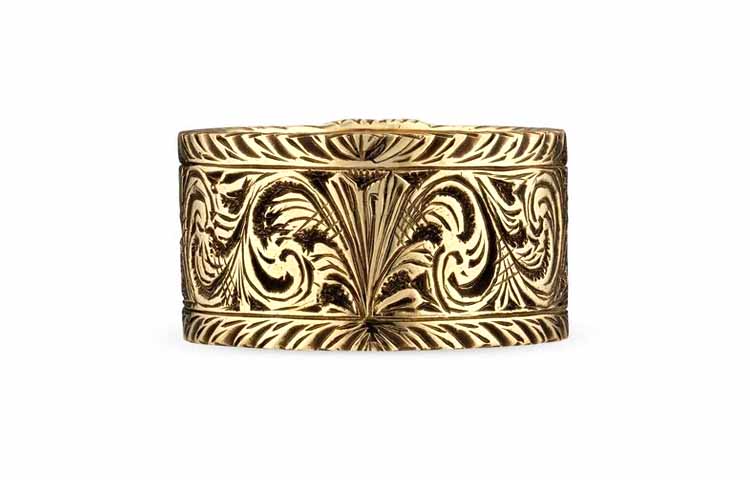 GUCCI Garden Double G 18k Gold Ring Unisex Couple Design. 579797-J8500-0718 圖 5