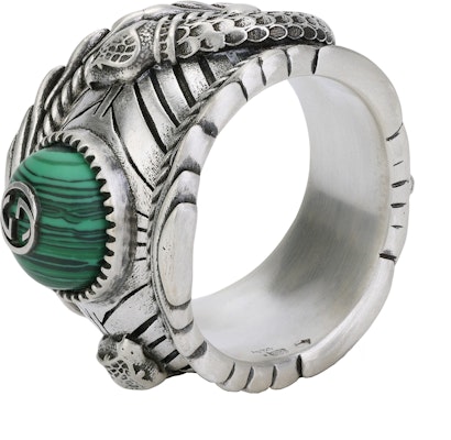 古驰花园字母925纯银男士戒指 银色 499007-08349-4401 Buy 古驰花园字母925纯银男士戒指 银色 499007-08349-4401