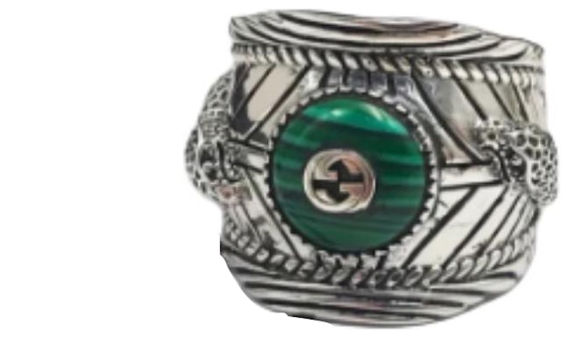 古驰花园字母925纯银男士戒指 银色 499007-08349-4401 Order 古驰花园字母925纯银男士戒指 银色 499007-08349-4401