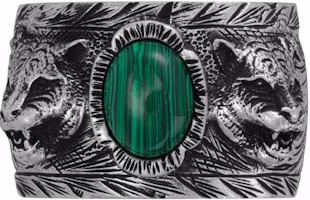 GUCCI Garden Series 925 Silver Ring with Tiger Head 461991-08349-4401 GUCCI Garden Series 925 Silver Ring with Tiger Head 461991-08349-4401
