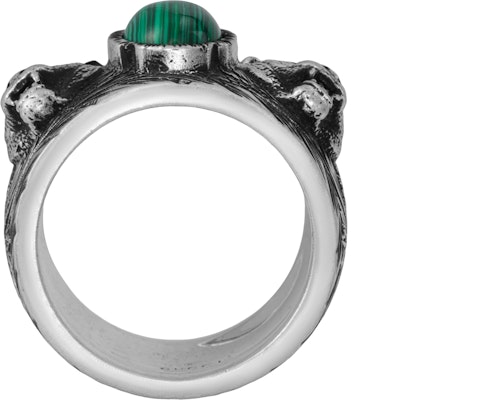 GUCCI Garden Series 925 Silver Ring with Tiger Head 461991-08349-4401 Shop GUCCI Garden Series 925 Silver Ring with Tiger Head 461991-08349-4401
