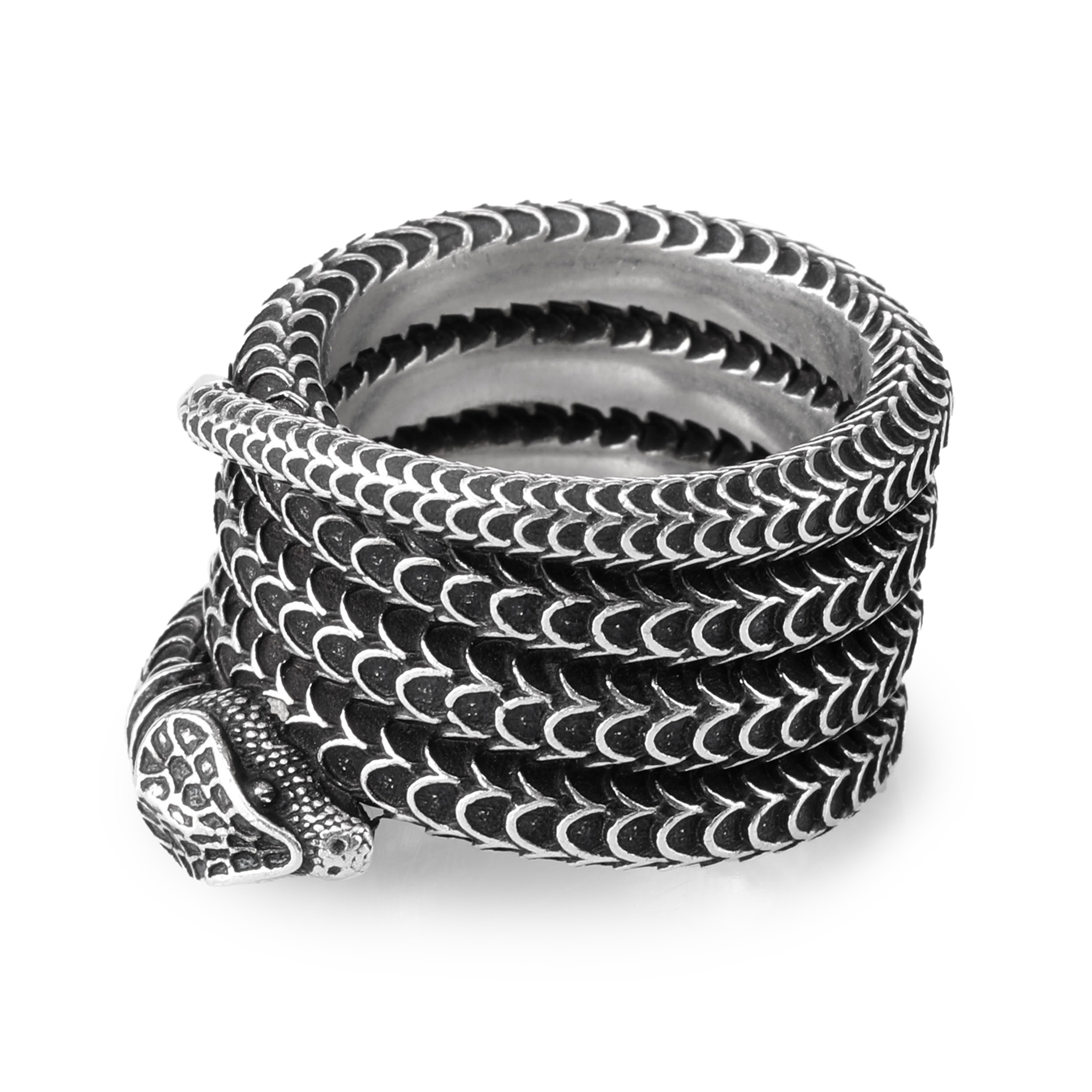 Shop GUCCI花園系列925純銀蛇戒指 情侶飾品 男女適用款式。 577292-J8400-0811