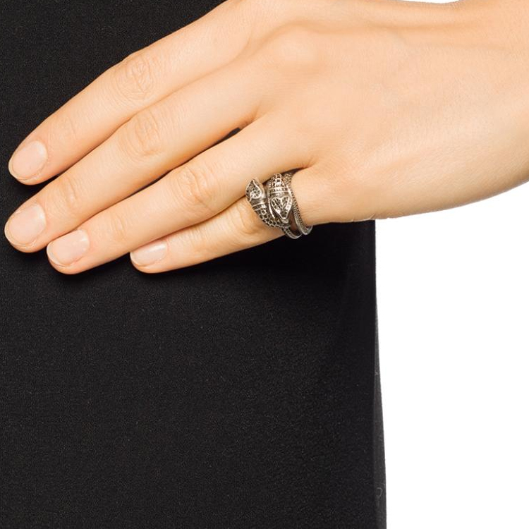 Details for GUCCI花园系列银蛇戒指 男女通用 纯银首饰 525177-J8400-0811