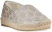 Lookbook Gucci GG 'Silver Lurex Espadrille Wanita' 619960-2AW10-1090