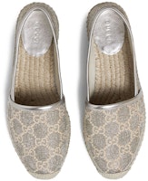 グッチ GG シルバーラメ エスパドリーユ (レディース) 619960-2AW10-1090 Shop グッチ GG シルバーラメ エスパドリーユ (レディース) 619960-2AW10-1090