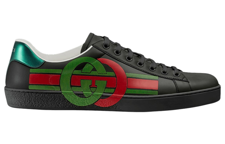 Order Gucci GG Ace 'Hitam Hijau Merah' Sneakers 576136-A38V0-1064