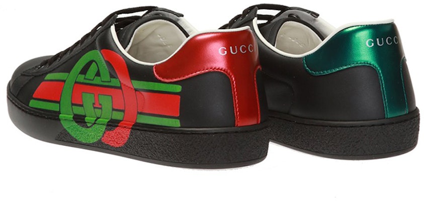 Gucci GG Ace 'Hitam Hijau Merah' Sneakers 576136-A38V0-1064 Lookbook Gucci GG Ace 'Hitam Hijau Merah' Sneakers 576136-A38V0-1064