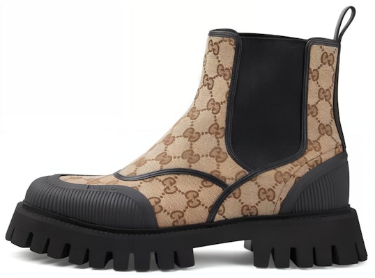 Gucci GG Ankle Boot 'Beige Ebony' 739777-FABSQ-9751 Buy Gucci GG Ankle Boot 'Beige Ebony' 739777-FABSQ-9751