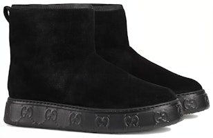 グッチ ラウンドトゥ快適ショートスノーブーツ(黒) 762078-FACLN-1000 Lookbook グッチ ラウンドトゥ快適ショートスノーブーツ(黒) 762078-FACLN-1000