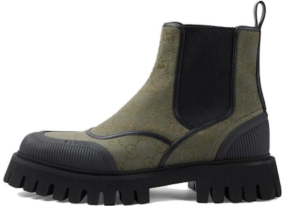 グッチGGアンクルブーツ オリーブブラック 739777-FAB5I-8748 Buy グッチGGアンクルブーツ オリーブブラック 739777-FAB5I-8748