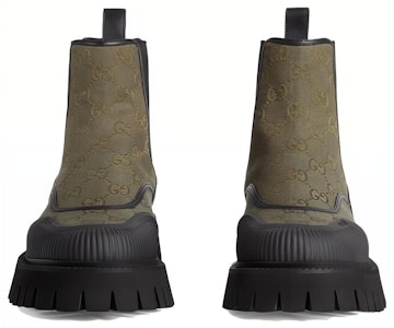 グッチGGアンクルブーツ オリーブブラック 739777-FAB5I-8748 Lookbook グッチGGアンクルブーツ オリーブブラック 739777-FAB5I-8748