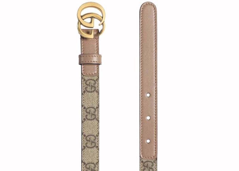 Order グッチ GG バックル マーモント 細ベルト ピンク/ベージュ