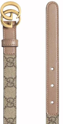 グッチ GG バックル マーモント 細ベルト ピンク/ベージュ Order グッチ GG バックル マーモント 細ベルト ピンク/ベージュ