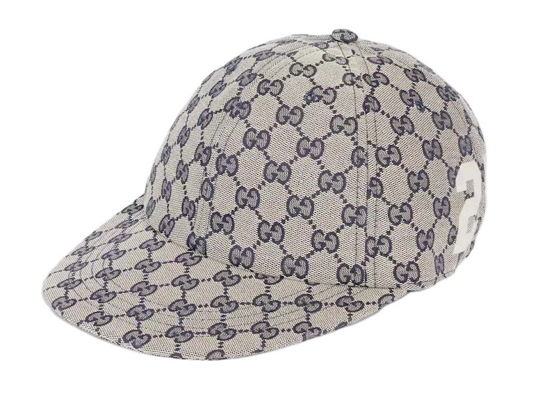 Gucci GG Canvas Baseball Cap Beige/Navy