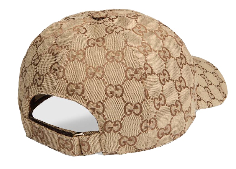 Lookbook Topi Baseball Gucci GG Kanvas Beige/Coklat