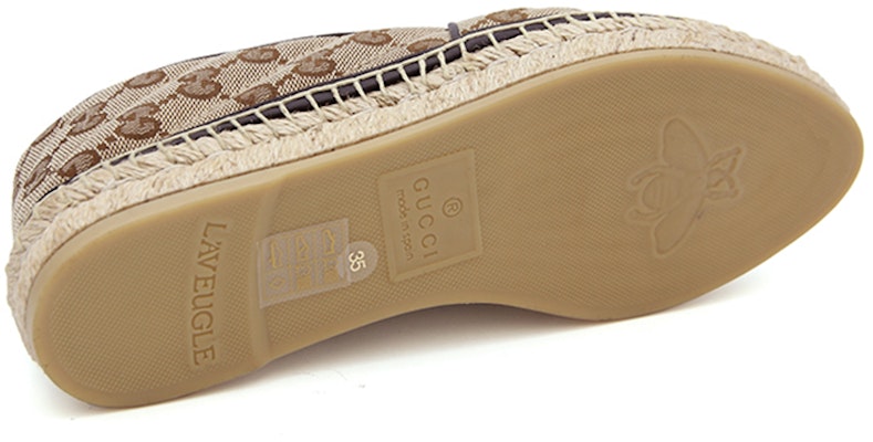 Gucci GG Canvas Flat 'Braided' 621239 Purchase Gucci GG Canvas Flat 'Braided' 621239