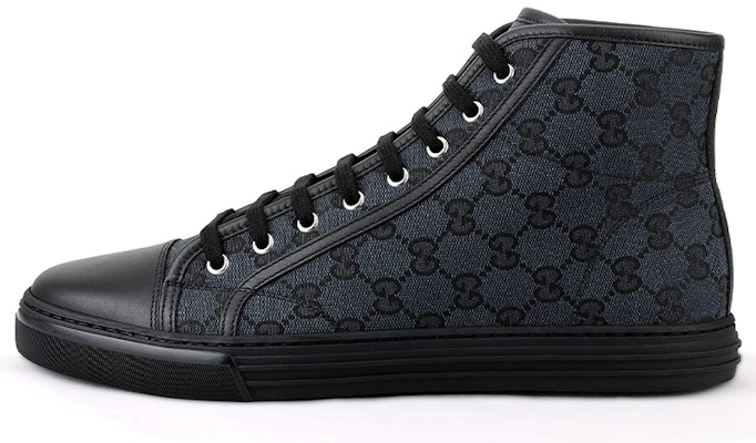 Gucci Monogram High Top Sneakers 'Black' 426188‑KQWM0‑1948 