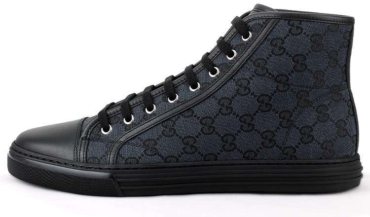 Gucci Monogram High Top Sneakers 'Black' 426188‑KQWM0‑1948 
