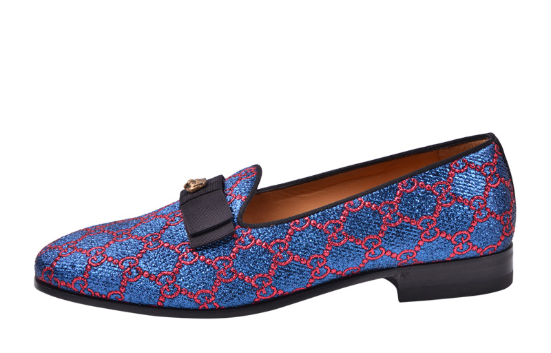 Gucci GG Canvas Loafers 'Blue' 496255-KC280-4096