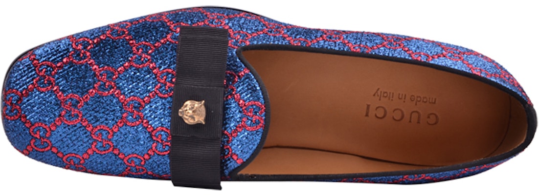 Gucci GG Canvas Loafers 'Blue' 496255-KC280-4096 Lookbook Gucci GG Canvas Loafers 'Blue' 496255-KC280-4096