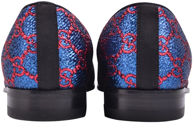 Gucci GG Canvas Loafers 'Blue' 496255-KC280-4096 Shop Gucci GG Canvas Loafers 'Blue' 496255-KC280-4096