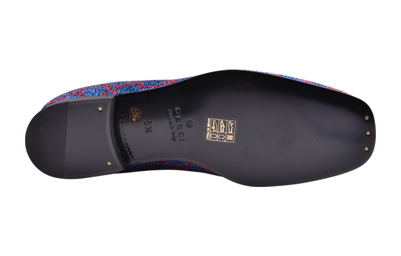 Purchase Mocasines Gucci GG Canvas 'Azul' 496255-KC280-4096