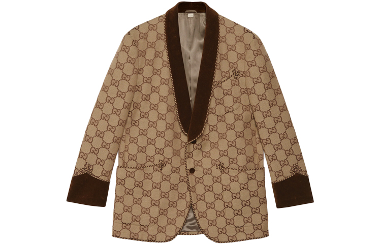 Gucci GG Canvas Logo Jacket Brown 676598-ZAHT5-2580
