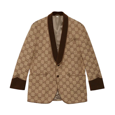 Gucci GG Canvas Logo Jacket Brown 676598-ZAHT5-2580