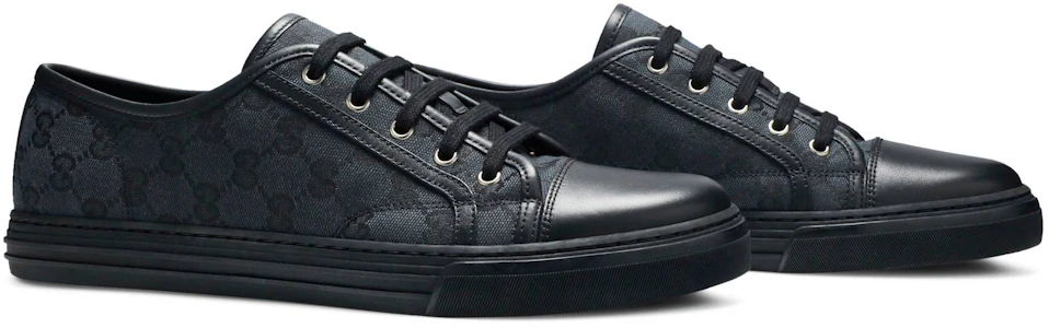 Gucci GG 帆布低帮'灰黑色' 426189-KQWM0-1948 Cheap Gucci GG 帆布低帮'灰黑色' 426189-KQWM0-1948