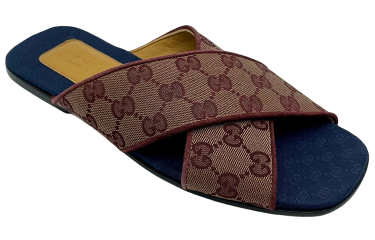 Lookbook Gucci GG Kanvas Sandal Terbuka 'Merah Coklat' 574863-G1710-9865