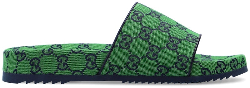 gucci-gg-canvas-slide-green