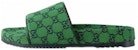 Gucci Selipar Kanvas Hijau Monogram GG 663660-9SFV0-3360