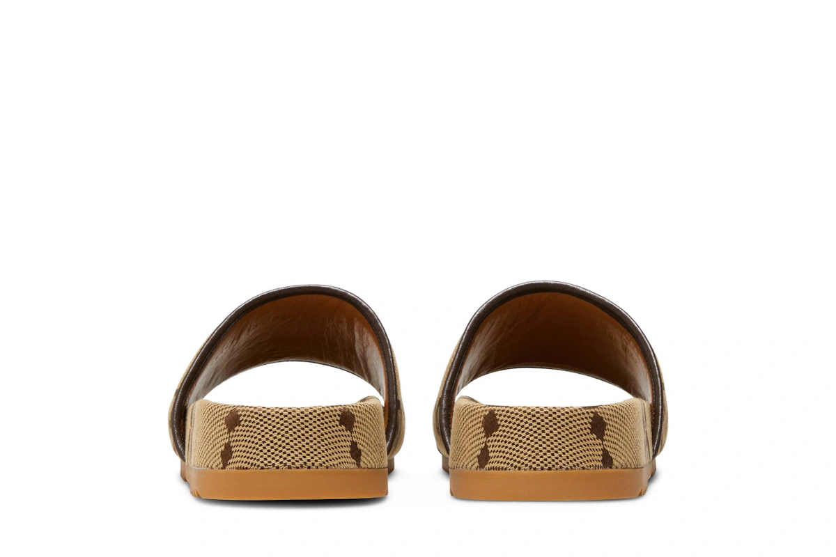 Gucci GG Canvas Slide Sandal 'Camel Monogram'