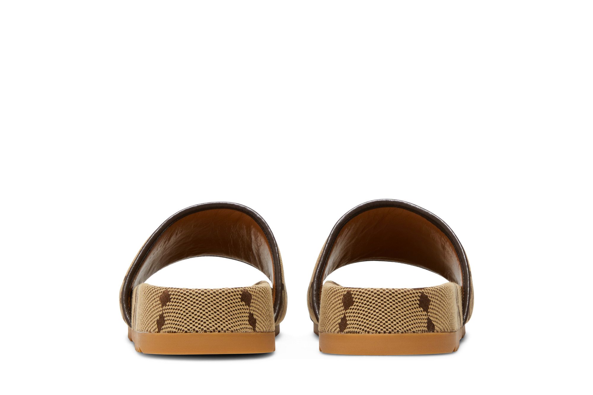 Sizing 구찌 GG 캔버스 슬라이드 샌들 '카멜 모노그램' 624695-UKOD0-2673