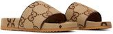 Gucci GG Kanvas Slide Sandal 'Camel Monogram' 624695-UKOD0-2673