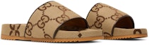Cheap Gucci GG Kanvas Slide Sandal 'Camel Monogram' 624695-UKOD0-2673
