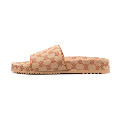Gucci GG Canvas Slide Sandal 'Cognac Monogram'