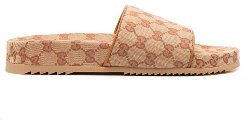 Gucci GG Canvas Slide Sandal 'Cognac Monogram' 624695-H6320-8370 Order Gucci GG Canvas Slide Sandal 'Cognac Monogram' 624695-H6320-8370