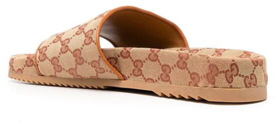 Gucci GG Canvas Slide Sandal 'Cognac Monogram' 624695-H6320-8370 Lookbook Gucci GG Canvas Slide Sandal 'Cognac Monogram' 624695-H6320-8370