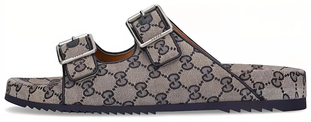 Gucci GG Canvas Slides 'Beige Blue' 698705-2HK60-4061 Buy Gucci GG Canvas Slides 'Beige Blue' 698705-2HK60-4061