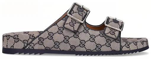Order グッチ GGキャンバス スライド ベージュ/ブルー 698705-2HK60-4061